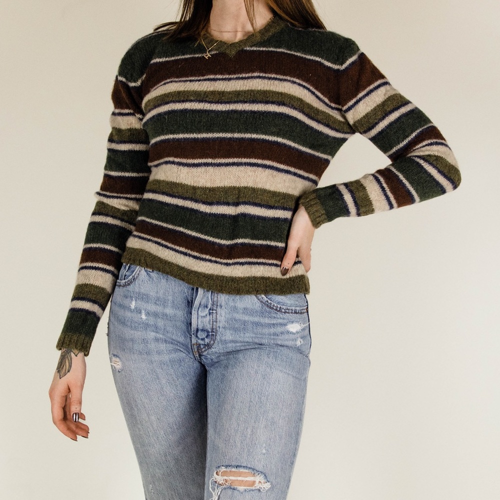 retro striped sweater